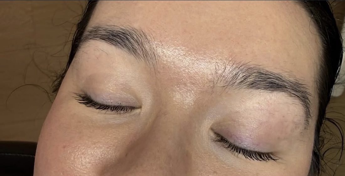 Brows before lamination and shaping