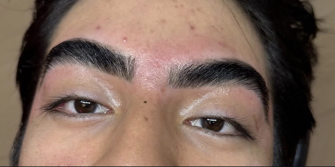 Men's brows after shaping