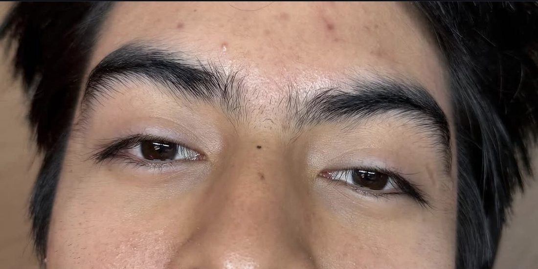 Men's brows before shaping